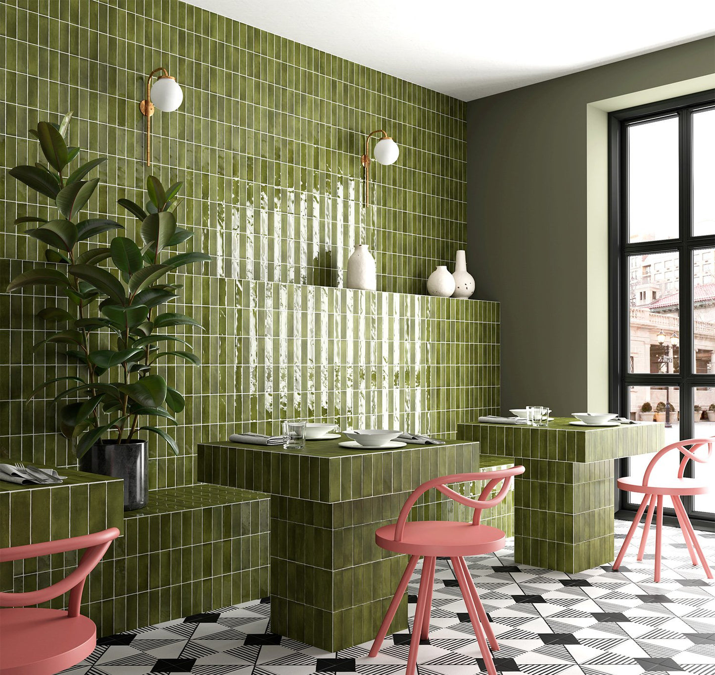 Coco Living | 2"x6" Porcelain Zellige Floor & Wall Tile