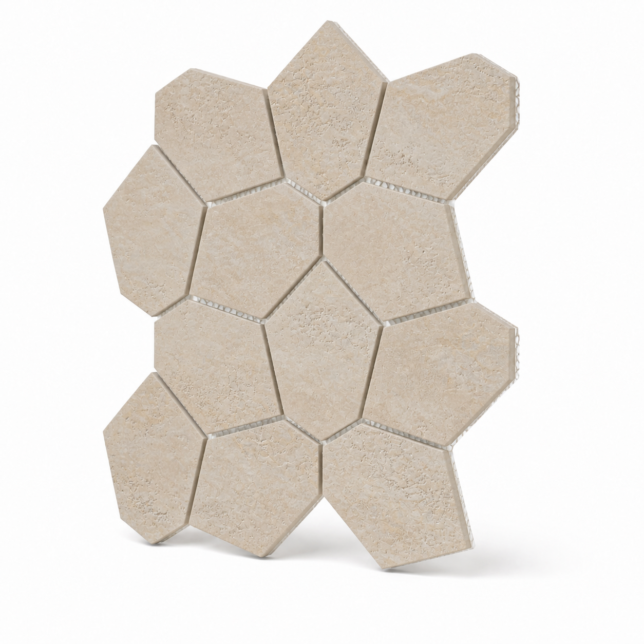 Bergen | 12"x12" Porcelain Leaves Mosaic Tile