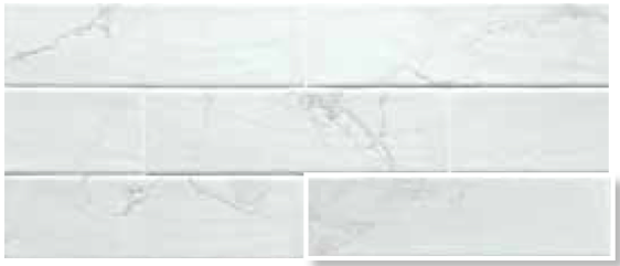 Omega | 3"x11" Porcelain Marble Look Wall Tile