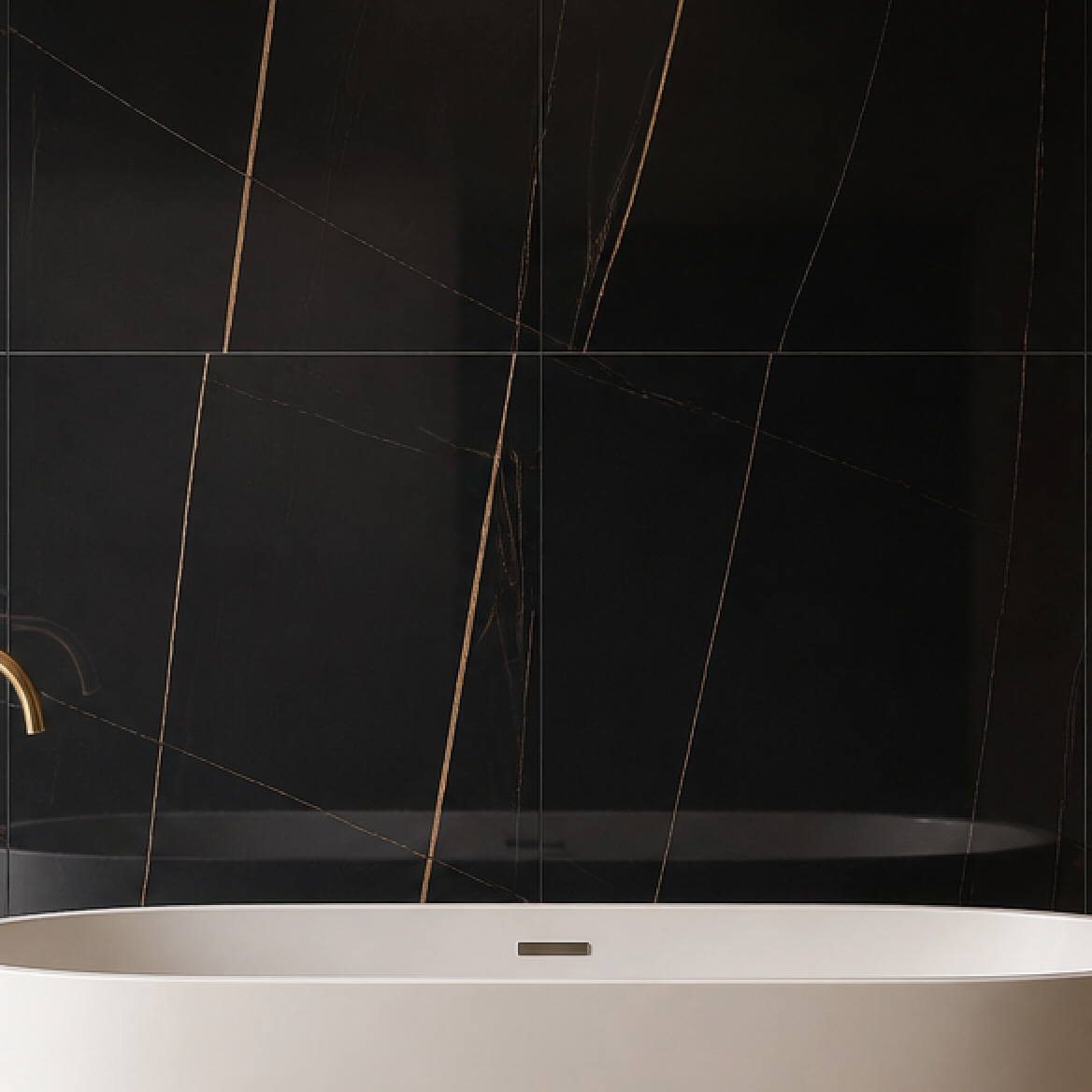 Dream | 24"x48" Laurent Gold Polished Porcelain Marble Look Floor & Wall Tile