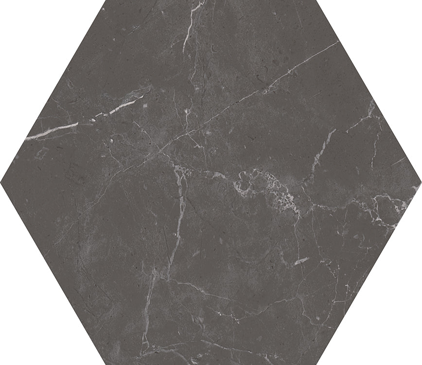 Sophia Hexagons | 8"x9" Porcelain Marble Look Floor & Wall Tile