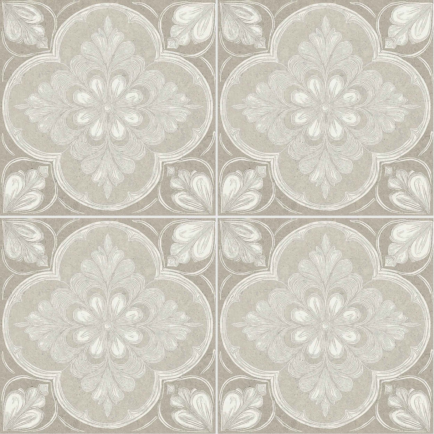 Flora Moda | 6"x6" Siena Porcelain Encaustic Look Floor & Wall Tile