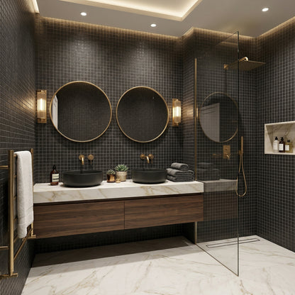 Thera | 1.5"x1.5" Porcelain Stone Look Mosaic Tile