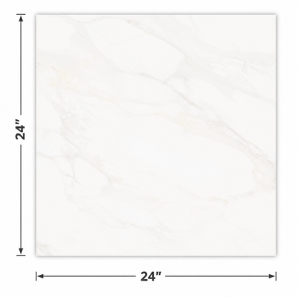 Precious Checkerboard | 24"x24" Marble Look Floor & Wall Tile