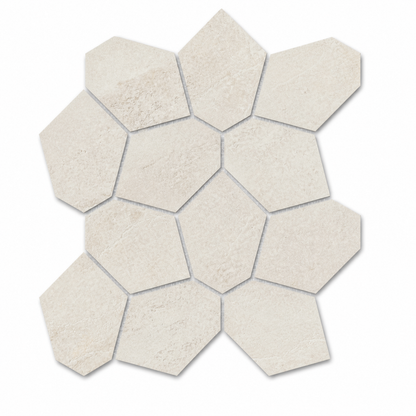 Bergen | 12"x12" Porcelain Leaves Mosaic Tile