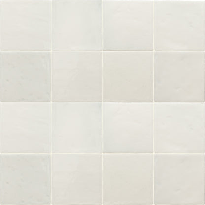 Meora | 4"x4" Ceramic Handmade Look Crackle Wall Tile