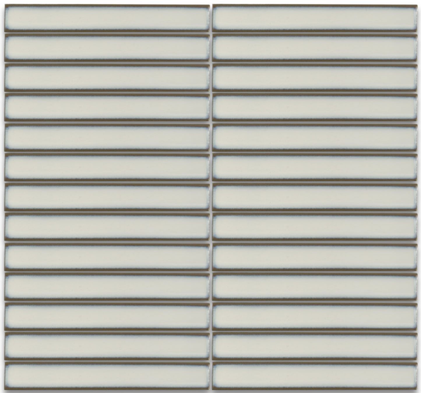 Stramus | 1"x6" Metallic Porcelain Mosaic Wall Tile