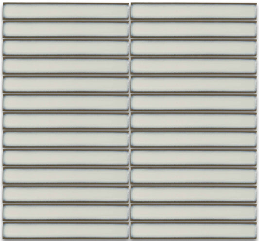 Stramus | 1"x6" Metallic Porcelain Mosaic Wall Tile