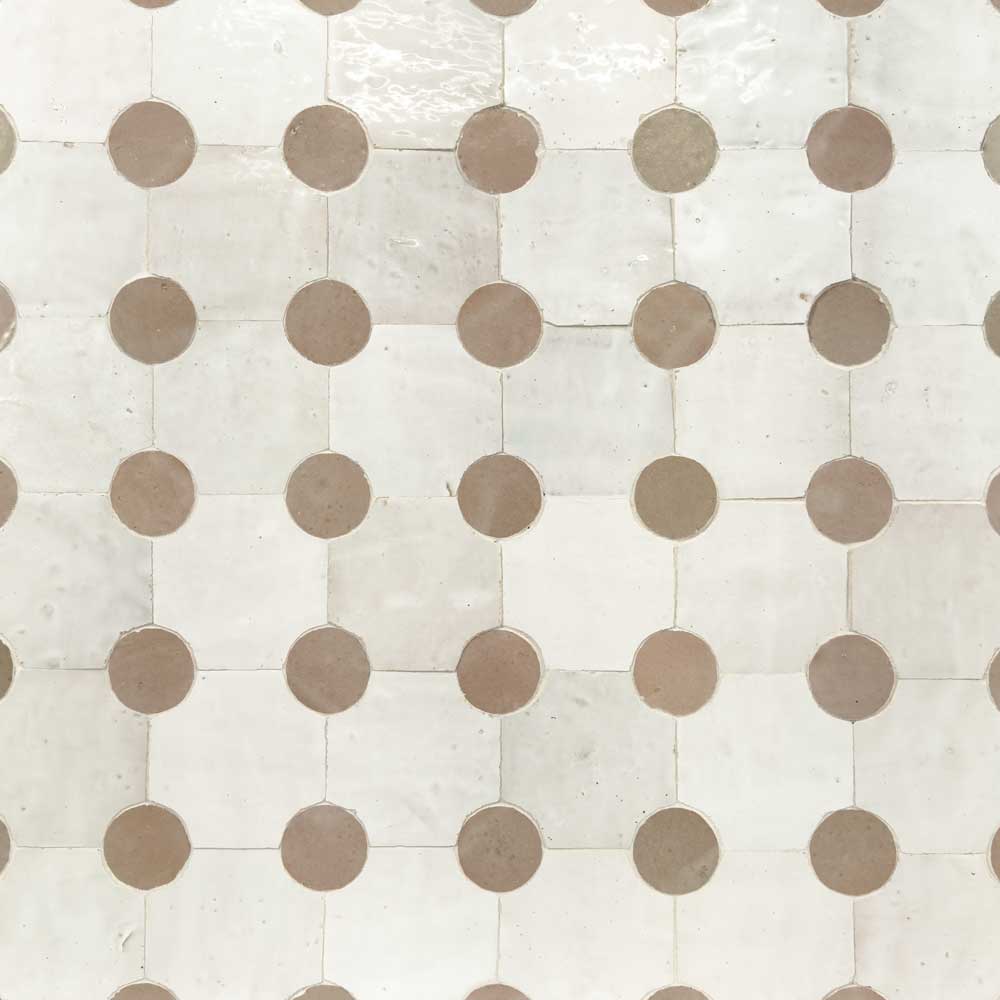 Hand Crafted Zellige | 12"x12" Tapis Terracotta Mosaic Tile