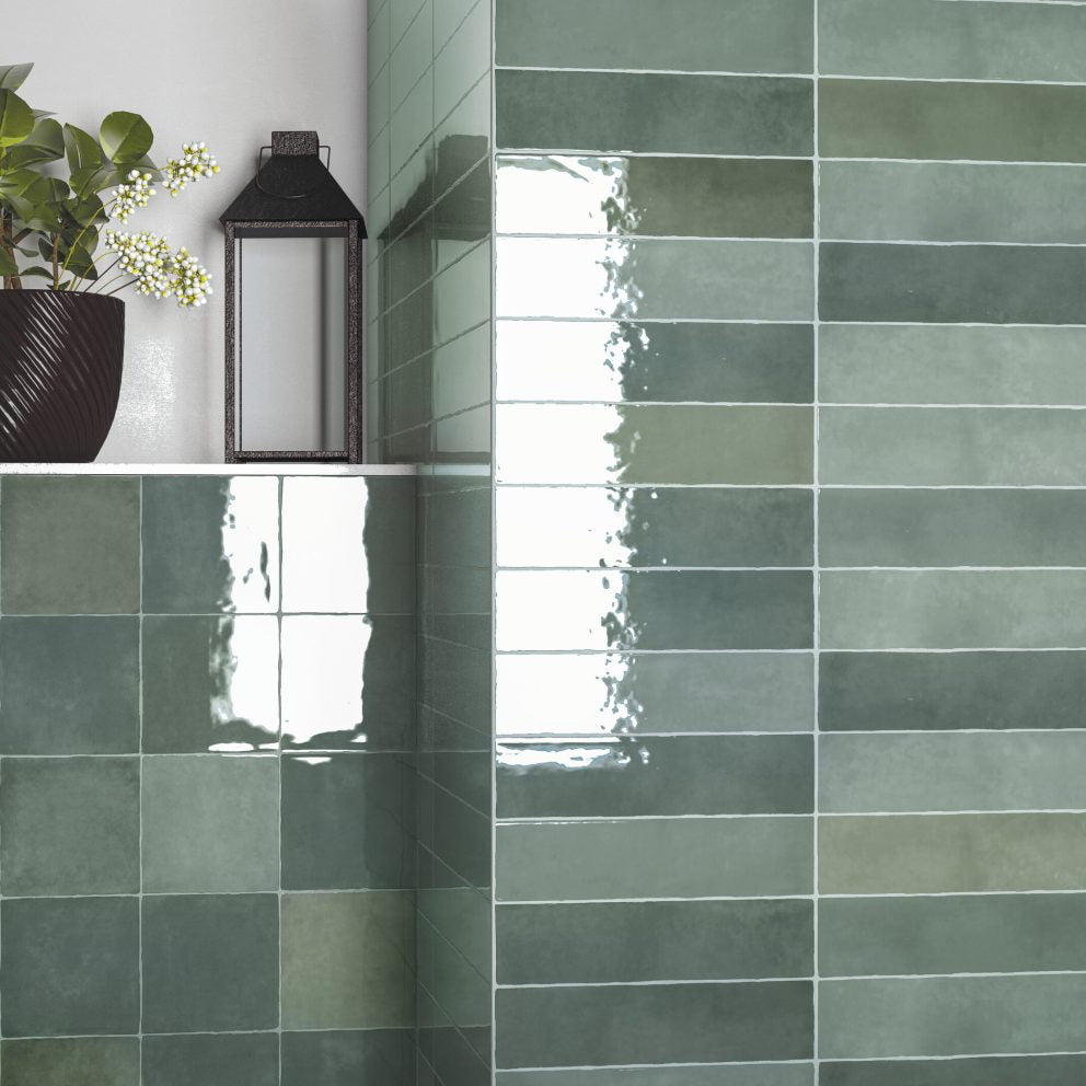 Moos Zellige | 3"x11" Ceramic Zellige Wall Tile