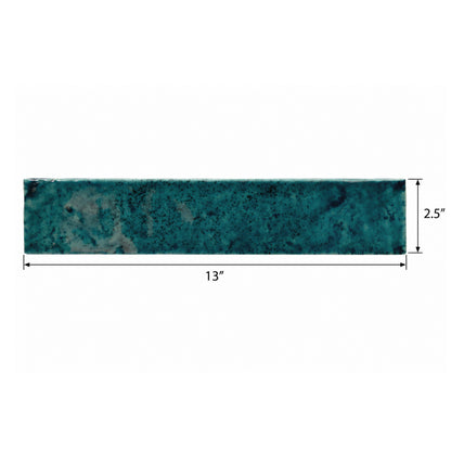 Meora | 2.5"x13" Ceramic Handmade Look Crackle Wall Tile