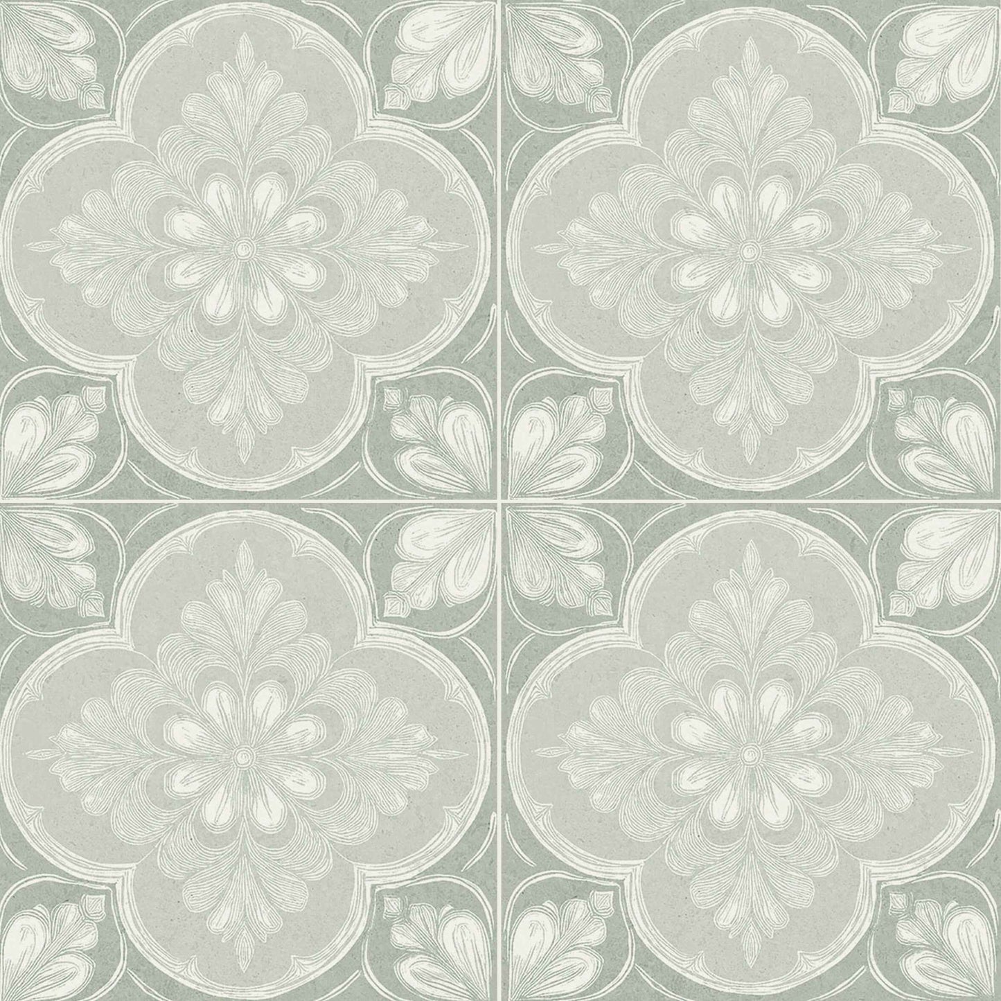 Flora Moda | 6"x6" Siena Porcelain Encaustic Look Floor & Wall Tile