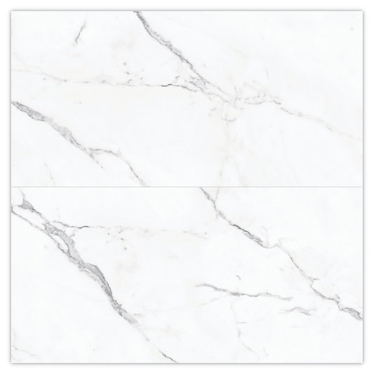 Atlantic GL Light | 24"x48" Porcelain Marble Look Floor & Wall Tile