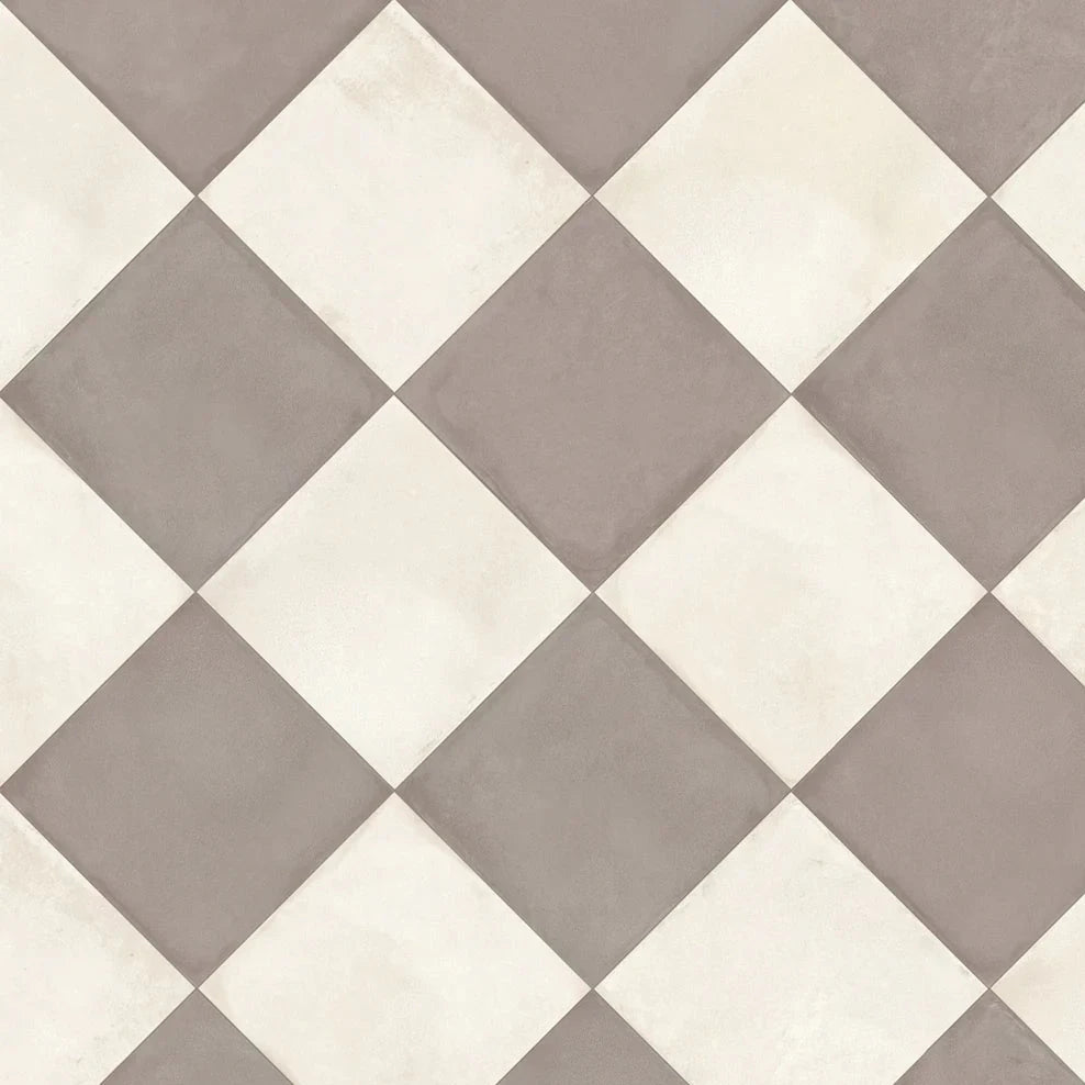 Amaras Checkerboard | 8"x8" Porcelain Floor & Wall Tile