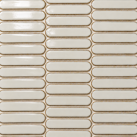 Stream | 1"x4" Porcelain Elongated Oval Mosaic Tile