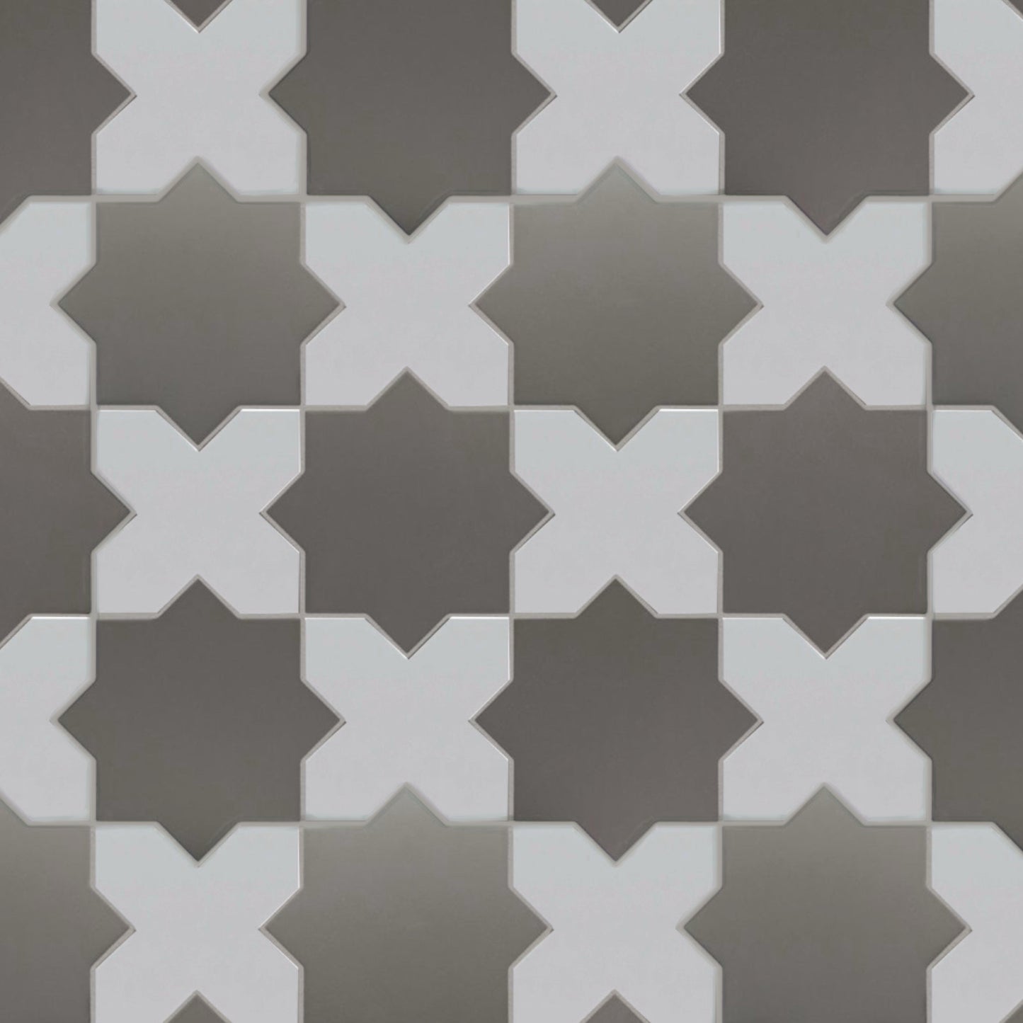 Porto Checker | Porcelain Star+Cross Floor & Wall Tile
