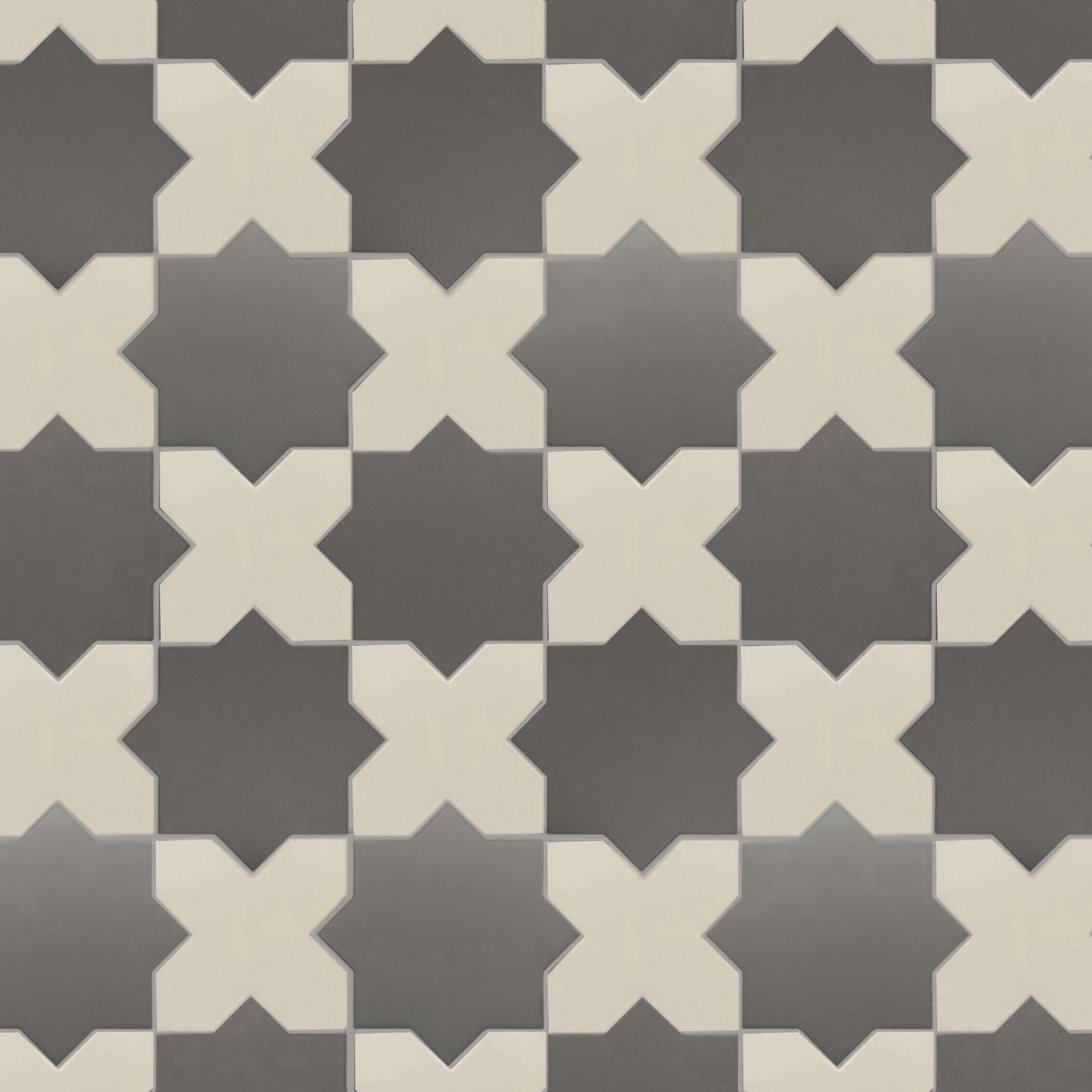 Porto Checker | Porcelain Star+Cross Floor & Wall Tile