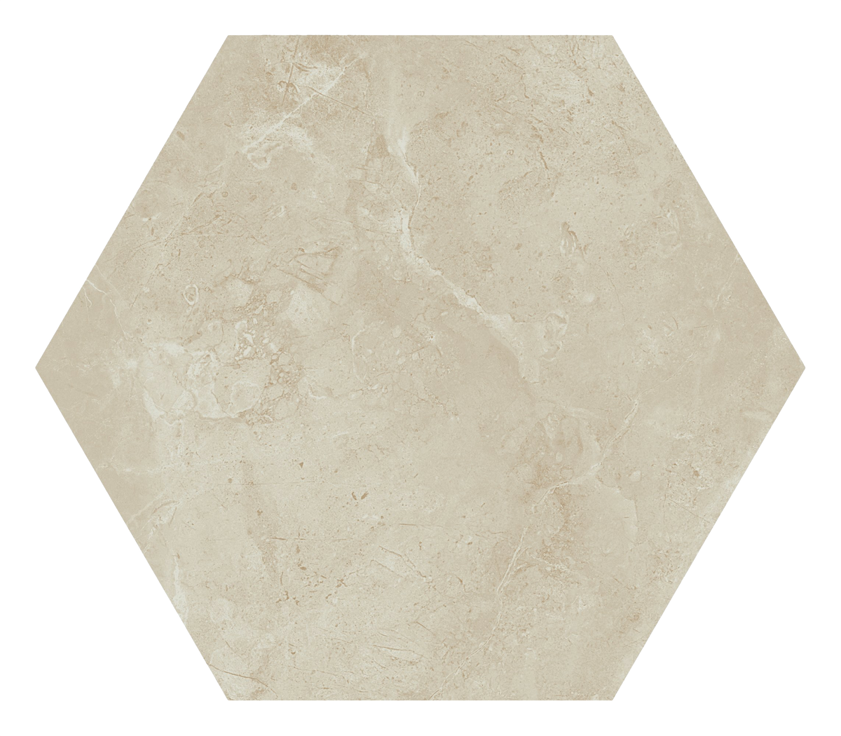 Sophia Hexagons | 8"x9" Porcelain Marble Look Floor & Wall Tile