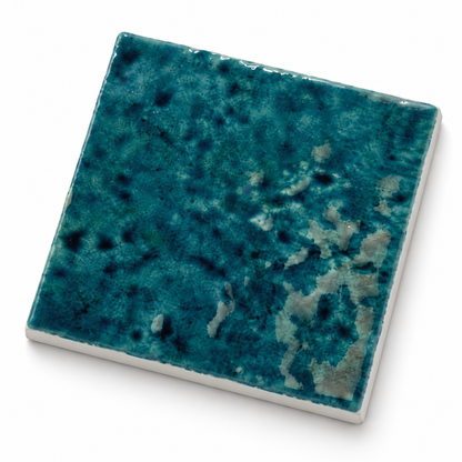 Meora | 4"x4" Ceramic Handmade Look Crackle Wall Tile