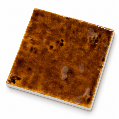 Meora | 4"x4" Ceramic Handmade Look Crackle Wall Tile