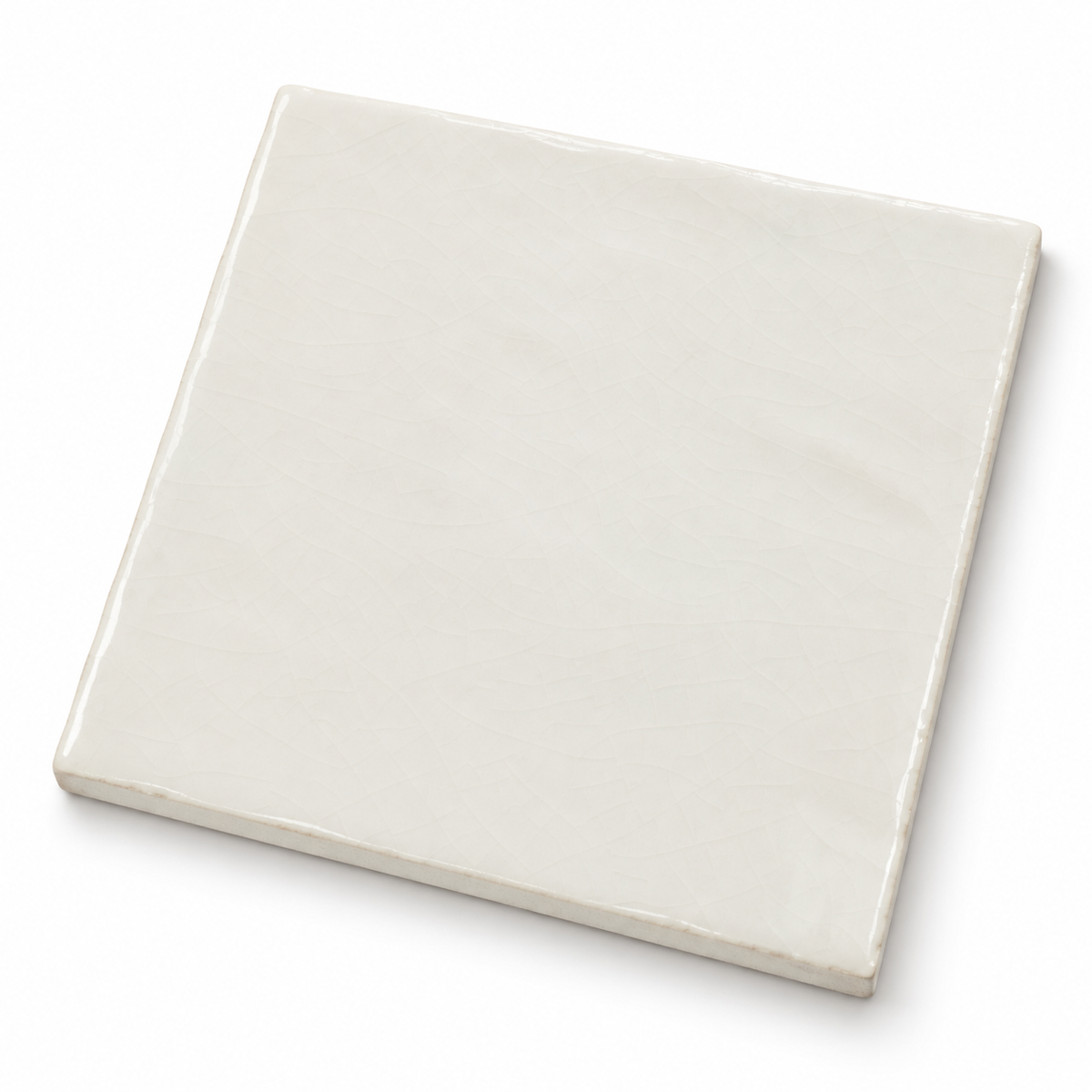 Meora | 4"x4" Ceramic Handmade Look Crackle Wall Tile