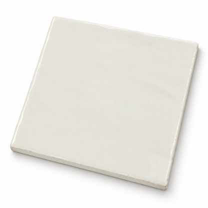 Meora | 4"x4" Ceramic Handmade Look Crackle Wall Tile