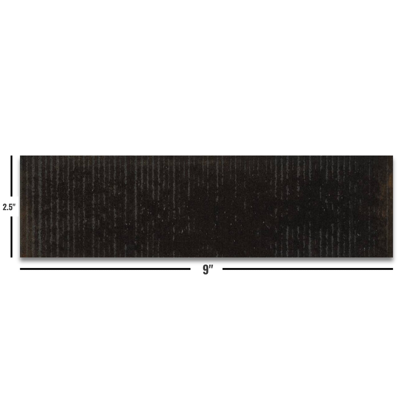 Artifact Reactive | 2.5"x9" Handmade-Look Porcelain Deco Wall Tile