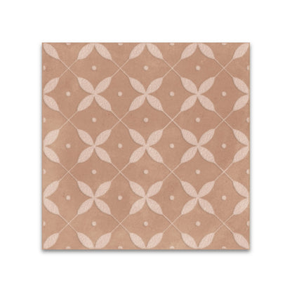 Amaras | 8"x8" Porcelain Zucchero Deco Floor & Wall Tile