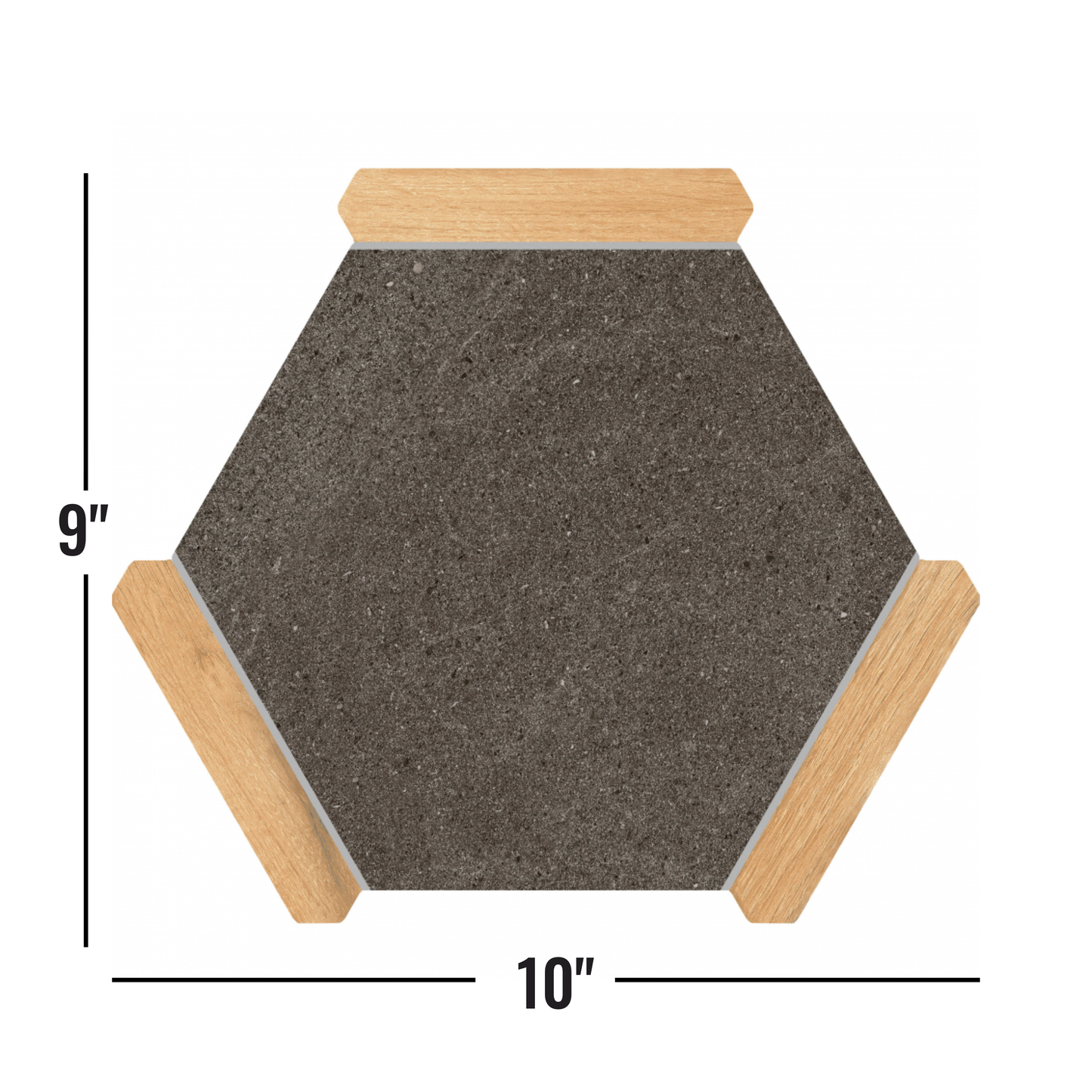 Villa Antica | Pino 9"x10" Porcelain Hexagon Wall & Floor Tile