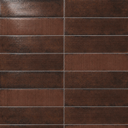 Artifact Reactive | 2.5"x9" Handmade-Look Porcelain Deco Wall Tile