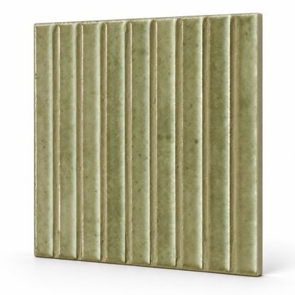 Kit Kat | 6"x6" Porcelain Fluted Wall Tile