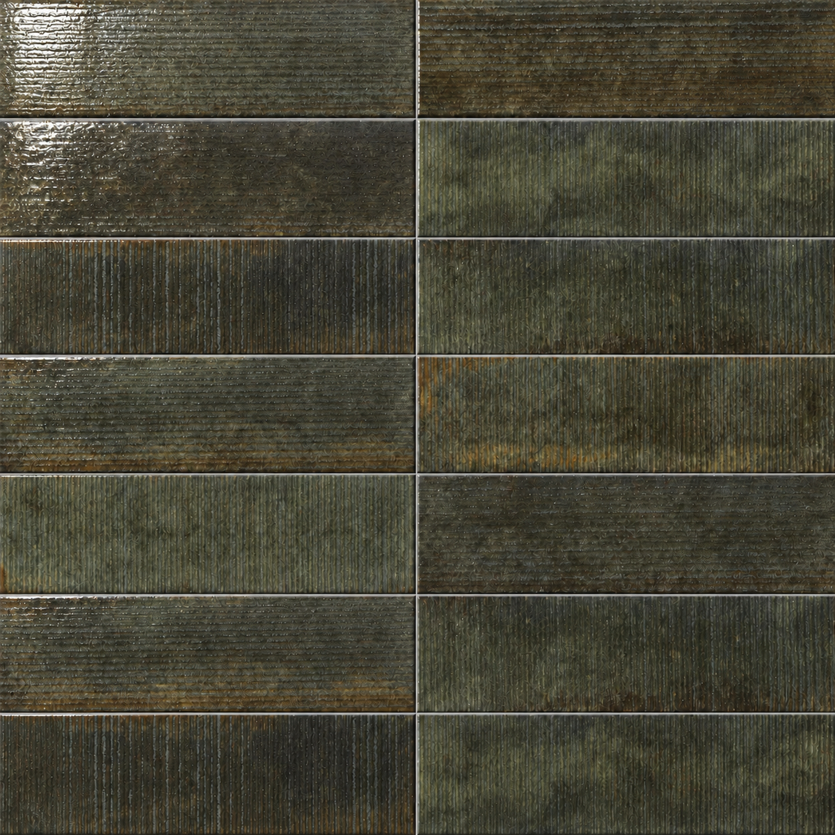 Artifact Reactive | 2.5"x9" Handmade-Look Porcelain Deco Wall Tile