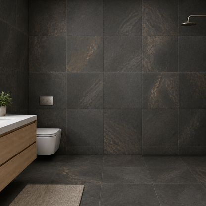 Bergen 24"x24" Porcelain Stone Look Floor & Wall Tile