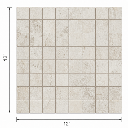 Bergen | 1"x1" Porcelain Mosaic Floor & Wall Tile