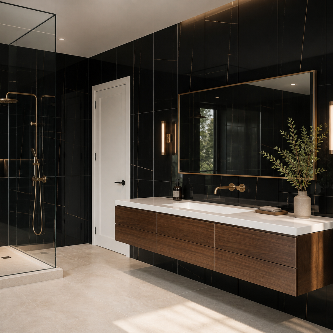 Dream | 24"x48" Laurent Gold Polished Porcelain Marble Look Floor & Wall Tile