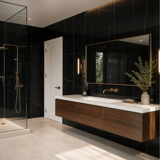 Dream | 24"x48" Laurent Gold Polished Porcelain Marble Look Floor & Wall Tile