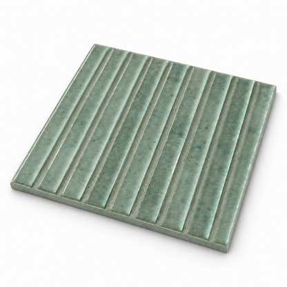 Kit Kat | 6"x6" Porcelain Fluted Wall Tile
