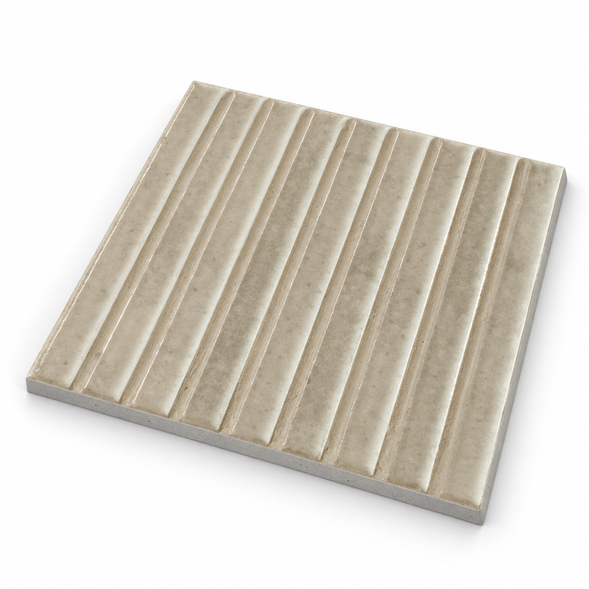 Kit Kat | 6"x6" Porcelain Fluted Wall Tile