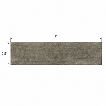 Artifact Reactive | 2.5"x9" Handmade-Look Porcelain Deco Wall Tile