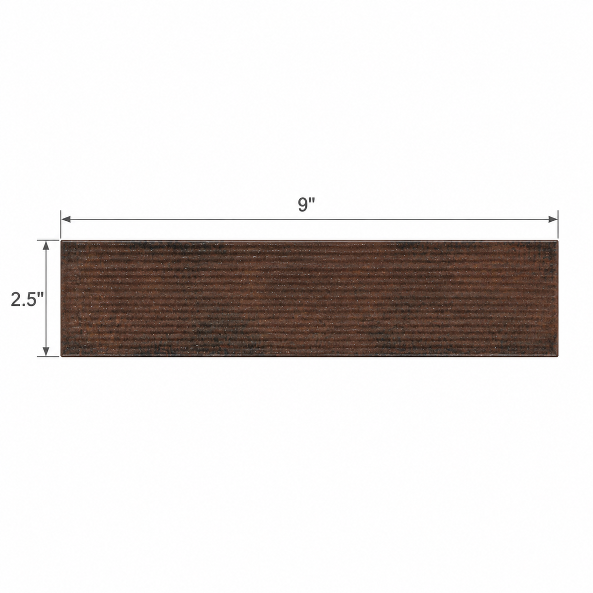 Artifact Reactive | 2.5"x9" Handmade-Look Porcelain Deco Wall Tile