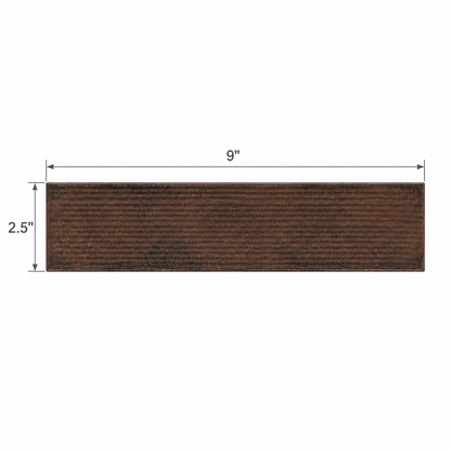 Artifact Reactive | 2.5"x9" Handmade-Look Porcelain Deco Wall Tile