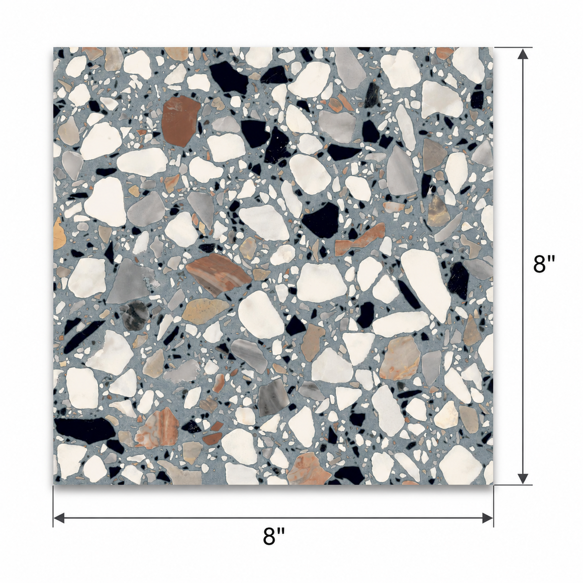 Fralisse | 8"x8" Ceramic Terrazzo Look Floor & Wall Tile