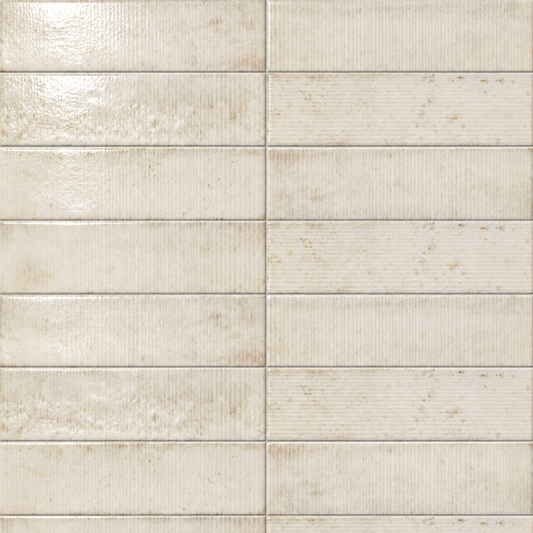 Artifact Reactive | 2.5"x9" Handmade-Look Porcelain Deco Wall Tile