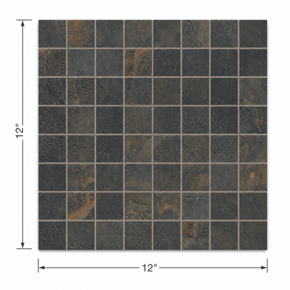 Bergen | 1"x1" Porcelain Mosaic Floor & Wall Tile