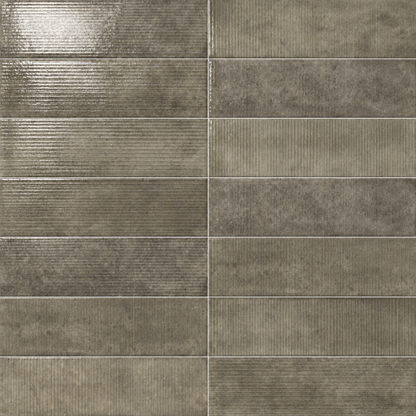 Artifact Reactive | 2.5"x9" Handmade-Look Porcelain Deco Wall Tile