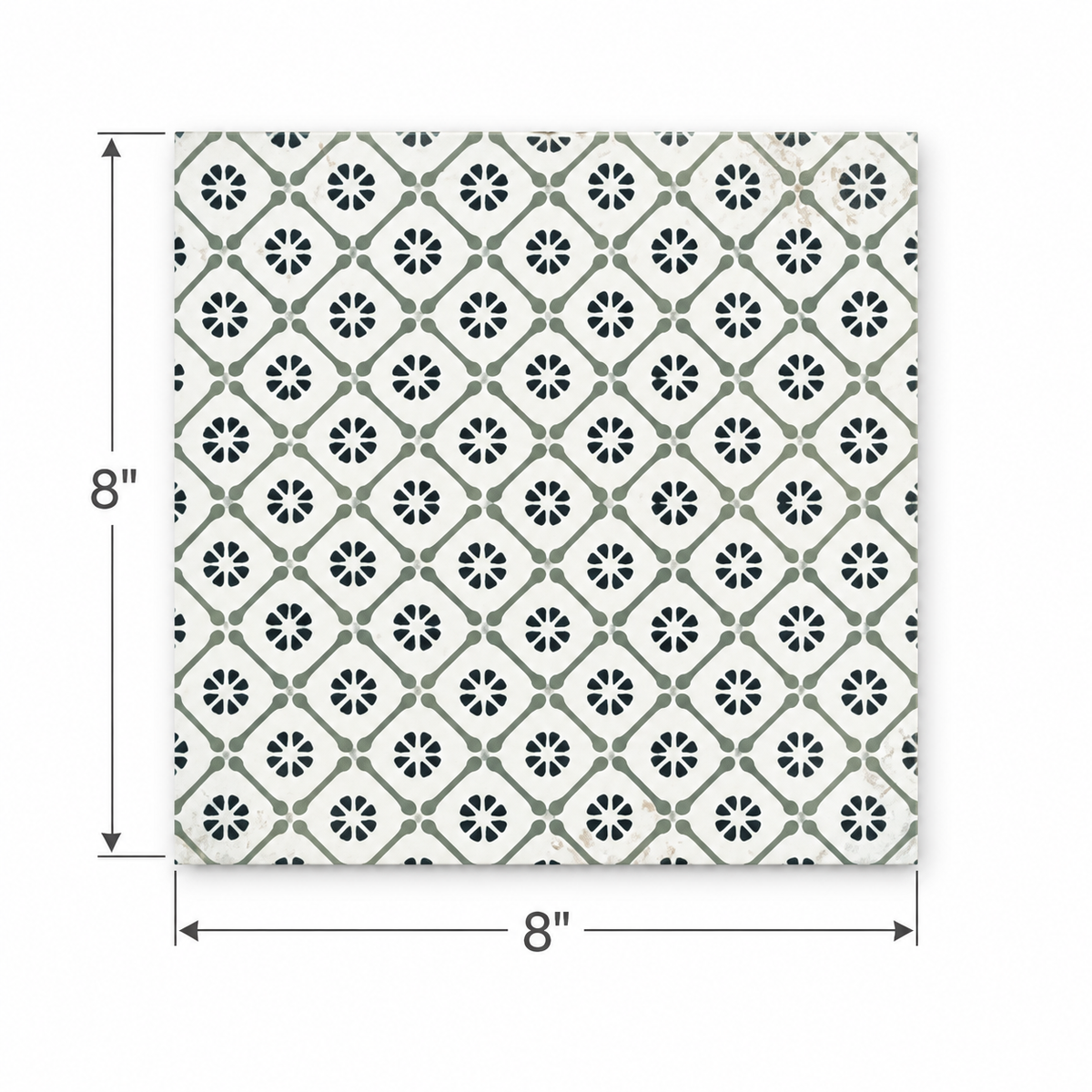 Excella | 8"x8" Porcelain Decorative Floor & Wall Tile
