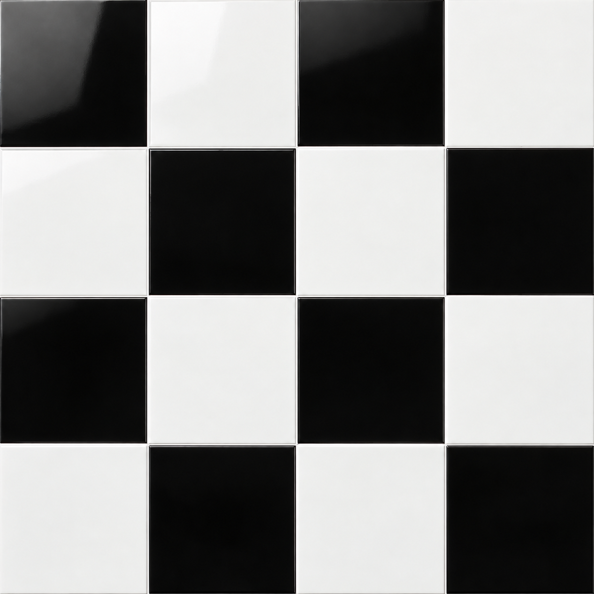 Classic Checker | 12"x12" Porcelain Checkerboard Floor & Wall Tile