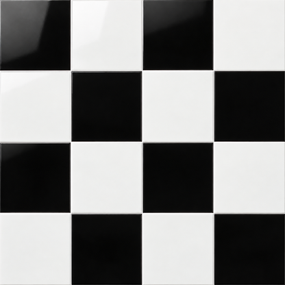 Classic Checker | 12"x12" Porcelain Checkerboard Floor & Wall Tile