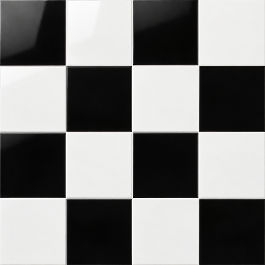Classic Checker | 12"x12" Porcelain Checkerboard Floor & Wall Tile