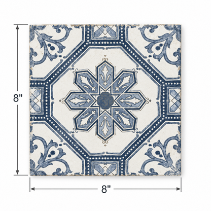 Excella | 8"x8" Porcelain Decorative Floor & Wall Tile